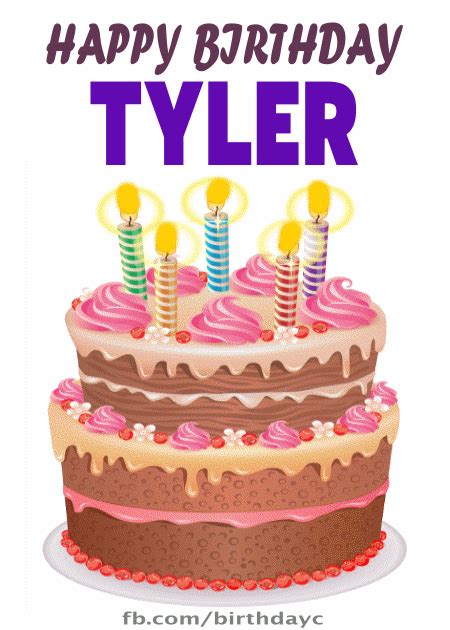 happy birthday tyler images|More.